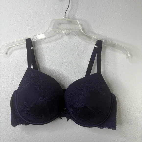 Torrid Push Up Plunge Size 44D Purple Lace Bra - Picture 6 of 6